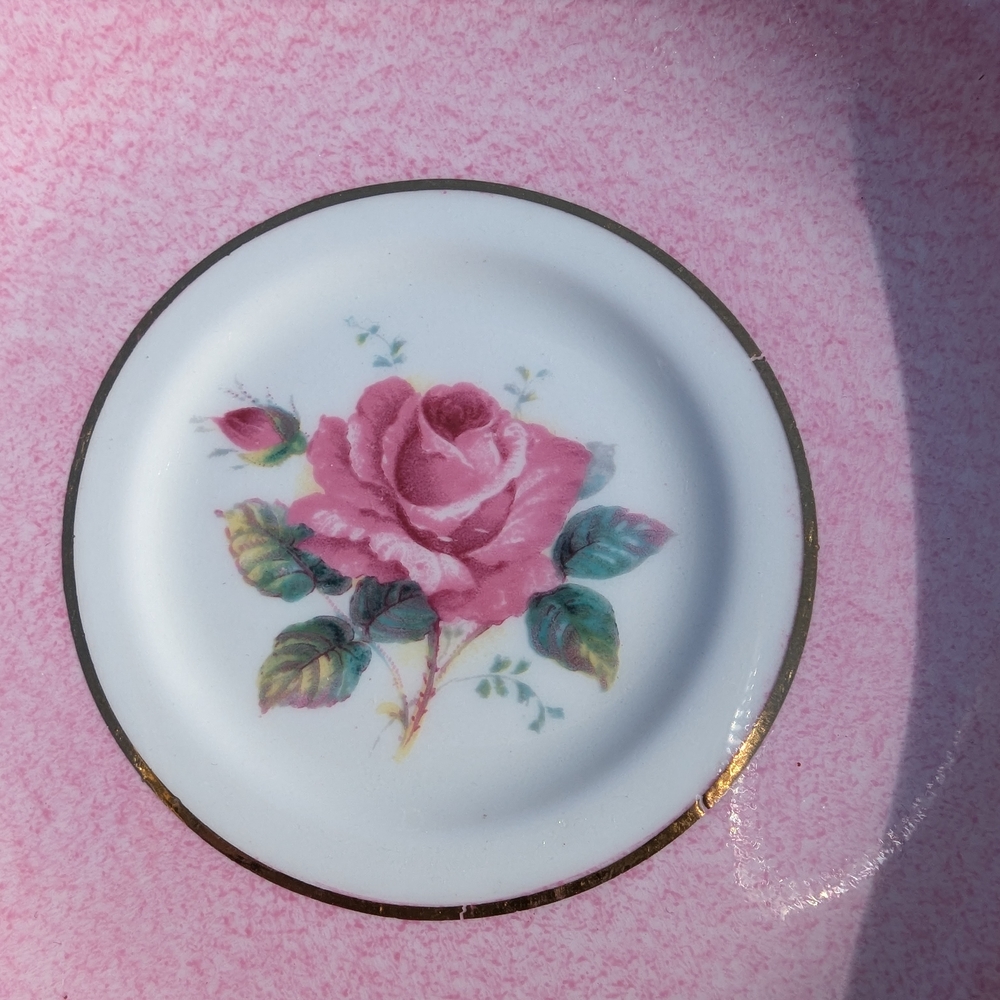 PARAGON Double Warrent Tea Cup With A Floating Pink Cabbage Rose - Picture 11 of 12